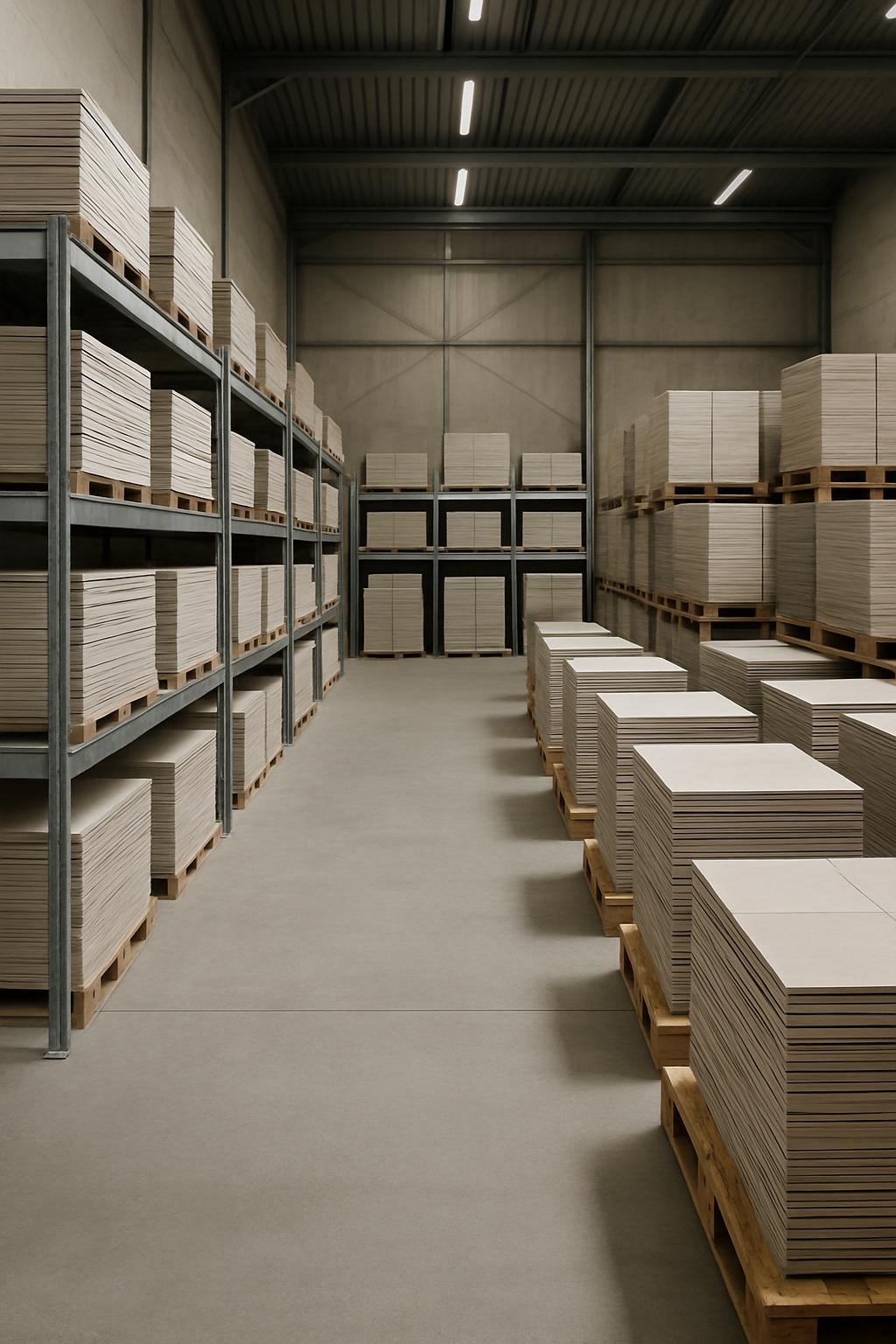 Diehe hangende Truhen in einem Lagerschrank.